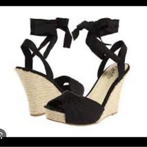 Seychelles Espadrilles Ankle Tie Wedge Size 11